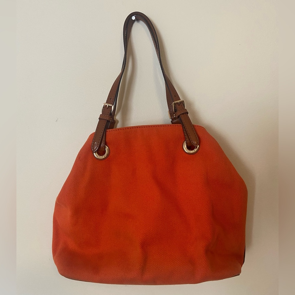 Michael Kors Stylish Orange Tote Bag